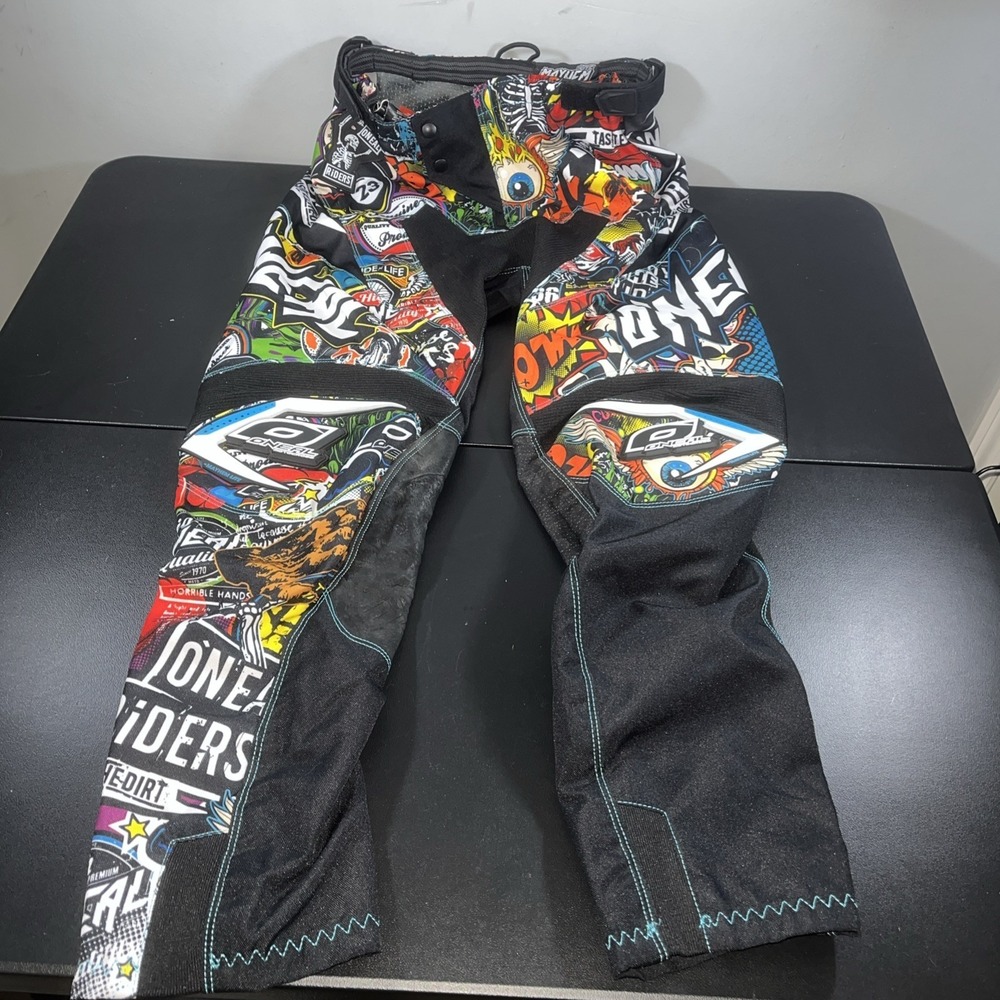 O'Neal Mayhem Elite Motocross Pants Size 30 Limited Edition Graffiti